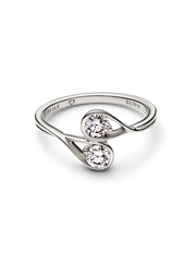 FINAL SALE - Pandora Infinite 14k White Gold Double Lab-grown Diamond Ring - 0.50 ct TW, 14k white gold