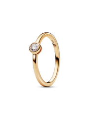 Pandora Era Bezel 14k Gold Lab-grown Diamond Ring - 0.15 ct TW, 14k gold