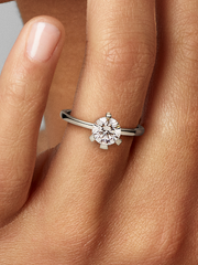 FINAL SALE - Pandora Nova 14k White Gold Lab-grown Diamond Ring - 1.00 ct TW, 14k white gold