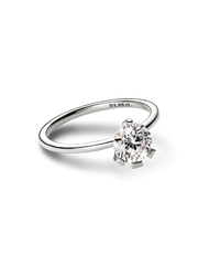 FINAL SALE - Pandora Nova 14k White Gold Lab-grown Diamond Ring - 1.00 ct TW, 14k white gold