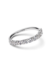 Pandora Era 14k White Gold Lab-grown Diamond Half Eternity Band Ring - 0.90 ct TW, 14k white gold