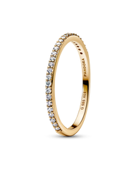 Pandora Era 14k Gold Lab-grown Diamond Half Eternity Pavé Band Ring - 0.11 ct TW, 14k gold