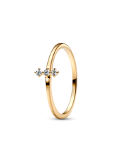 Pandora Era Lab-Grown Diamond Trio Ring - 0.07 ct TW, 14k gold