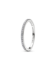 Pandora Era Lab-Grown Diamond Half Eternity Pavé Band Ring - 0.11 ct TW, 14k white gold