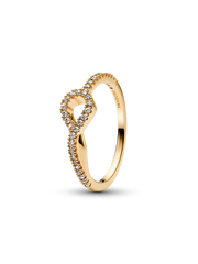 Pandora Infinite Lab-grown Diamond Pavé Ring - 0.19 ct TW, 14k gold