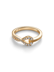 Pandora Infinite Lab-grown Diamond Pavé Double Row Ring - 0.22 ct TW, 14k gold