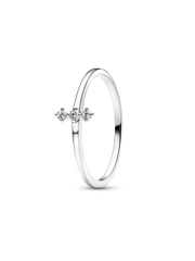 Pandora Era Lab Grown Diamond Trio Ring - 0.07 ct TW, 14k white gold
