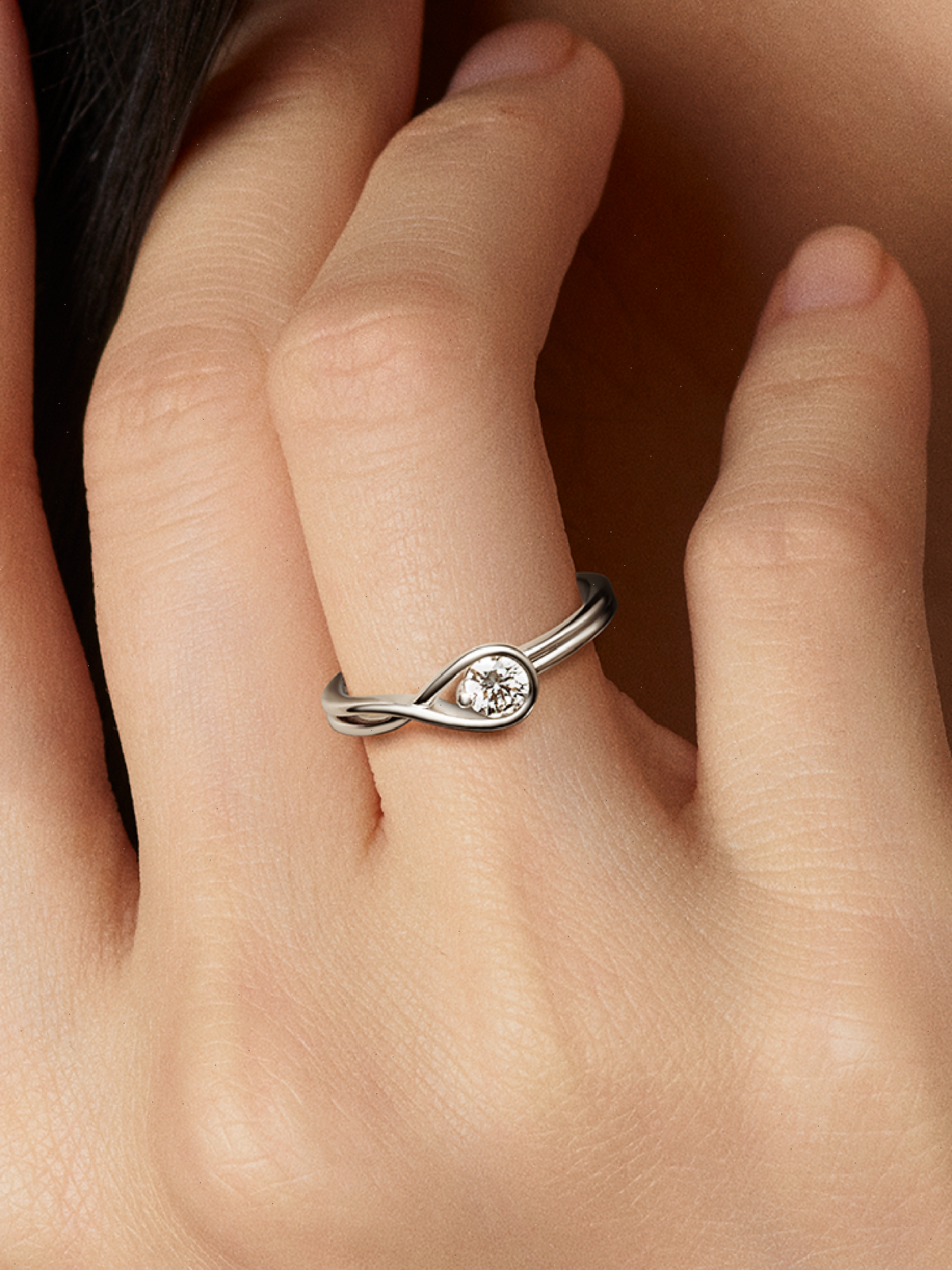 FINAL SALE - Pandora Infinite 14k White Gold Lab-grown Diamond Ring - 0.25 ct TW, 14k white gold