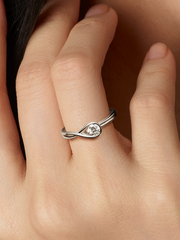 FINAL SALE - Pandora Infinite 14k White Gold Lab-grown Diamond Ring - 0.25 ct TW, 14k white gold