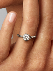 FINAL SALE - Pandora Infinite 14k White Gold Lab-grown Diamond Ring - 0.75 ct TW, 14k white gold