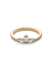 Sparkling Herbarium Cluster Ring - 14k gold plating