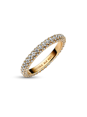 Pandora Timeless Pavé Single-row Ring - 14k gold plating