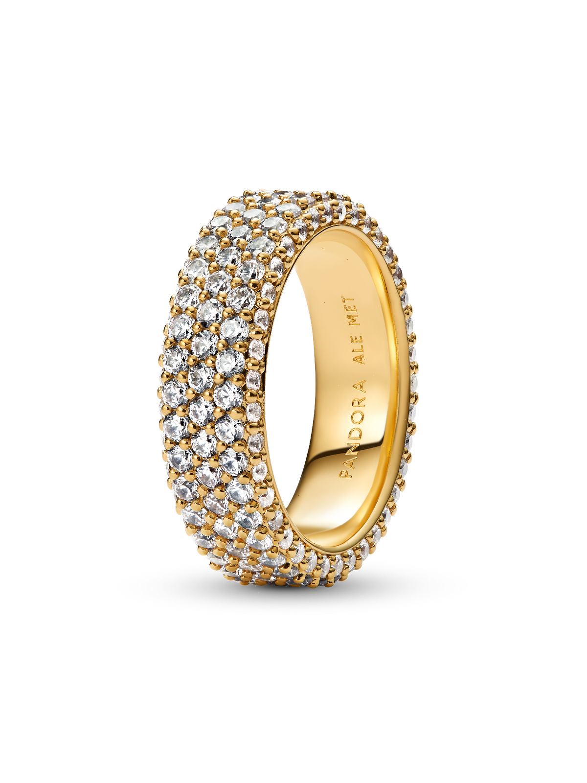Pandora Timeless Pavé Triple-row Ring - 14k gold plating