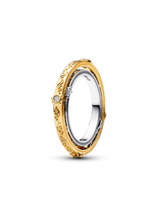 FINAL SALE - Game of Thrones Spinning Astrolabe Ring - Sterling silver, 14k gold plating