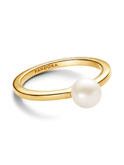 FINAL SALE - Treated Freshwater Cultured Pearl Ring - 14k gold plating