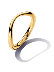 Organically Shaped Band Ring - 14k gold plating