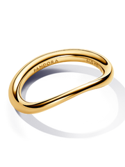 Organically Shaped Band Ring - 14k gold plating