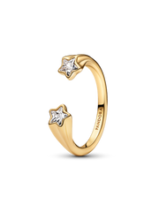 Shooting Stars Open Ring - 14k gold plating