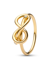 Infinity Knot Ring - 14k gold plating