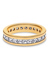 Eternity Channel Ring - 14k gold plating