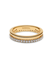 Double Band Ring - 14k gold plating