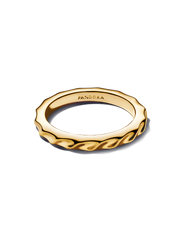 Rippled Band Ring - 14k gold plating