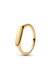 Engravable Bar Ring - 14k gold plating