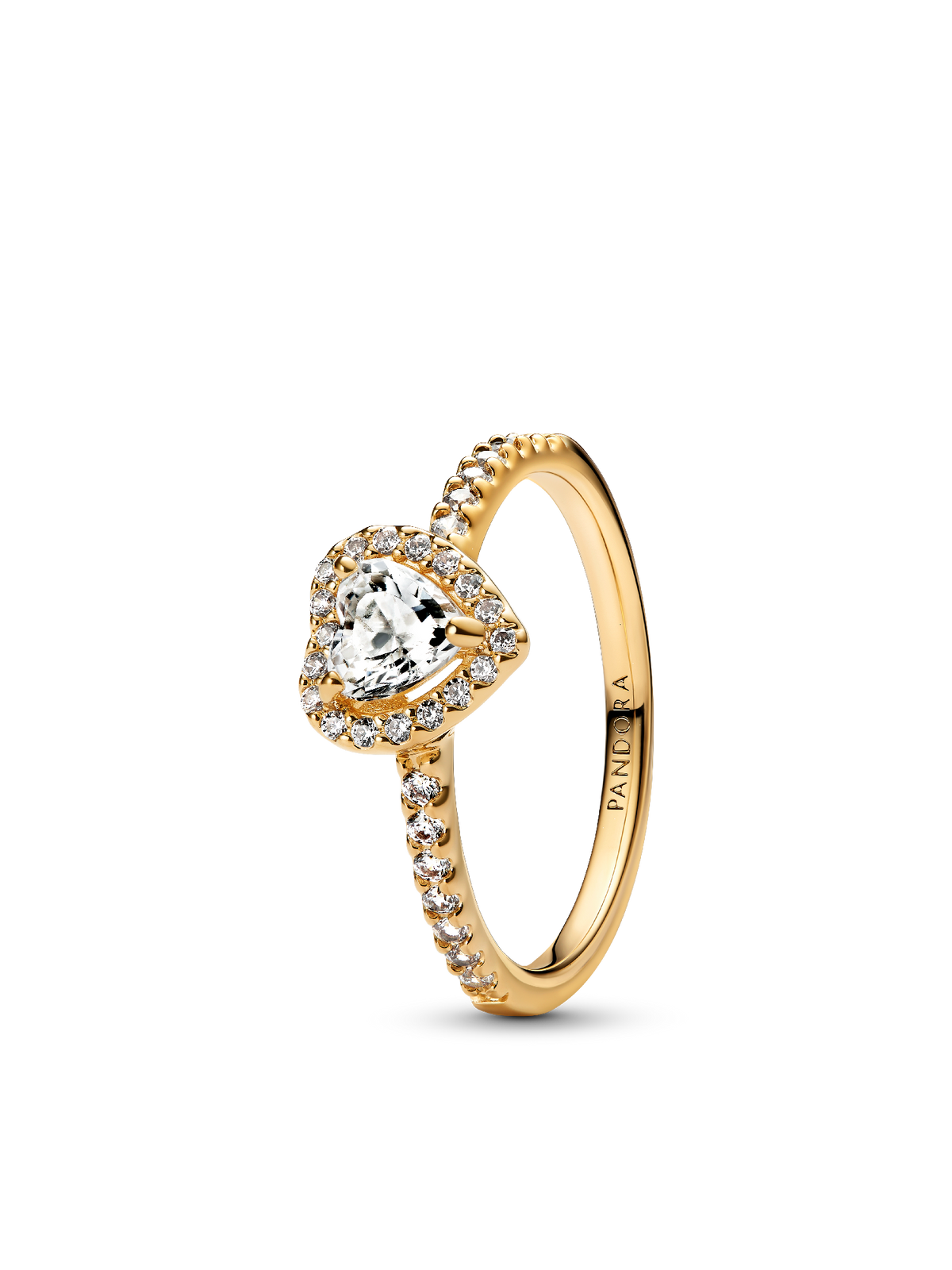 Elevated Heart Ring - 14k gold plating