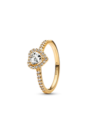 Elevated Heart Ring - 14k gold plating