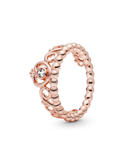 FINAL SALE - Princess Tiara Crown Ring - 14k rose gold plating