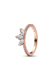 Sparkling Herbarium Cluster Ring - 14k rose gold plating