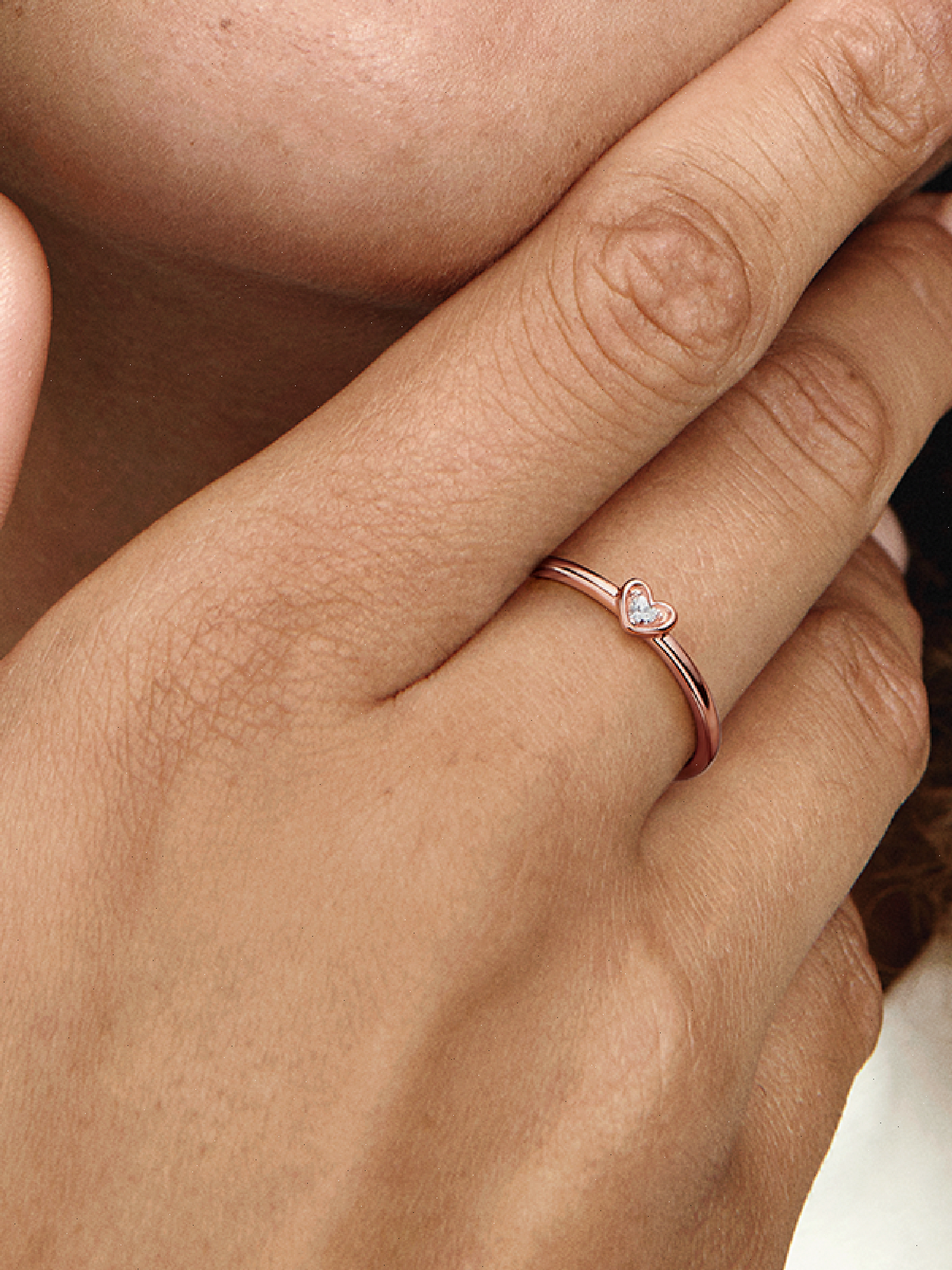 FINAL SALE - Radiant Heart Ring - 14k rose gold plating