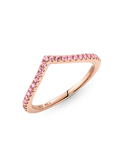 Pandora Timeless Wish Sparkling Pink Ring - 14k rose gold plating