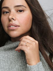 FINAL SALE - Sparkling Marquise Double Wishbone Ring - 14k rose gold plating