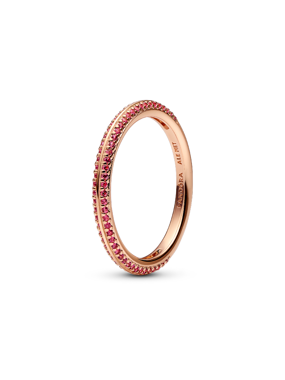 FINAL SALE - Pandora ME Red Pavé Ring - 14k rose gold plating