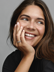 Band of Asymmetric Stars Ring - Sterling silver