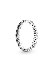 Band of Asymmetric Stars Ring - Sterling silver