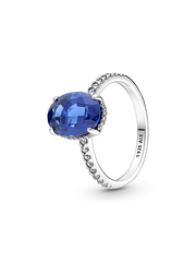 FINAL SALE - Sparkling Statement Halo Ring - Sterling silver