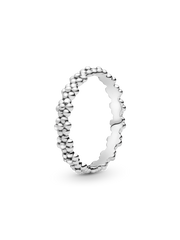 FINAL SALE - Classic Daisy Flower Band Ring - Sterling silver