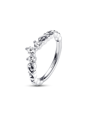 Regal Swirl Tiara Ring - Sterling silver