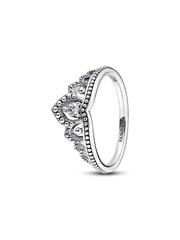 FINAL SALE - Regal Beaded Tiara Ring - Sterling silver