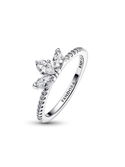 Sparkling Herbarium Cluster Ring - Sterling silver