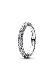Pandora Timeless Pavé Single-row Ring - Sterling silver
