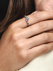 FINAL SALE - Game of Thrones Dragon Sparkling Ring - Sterling silver