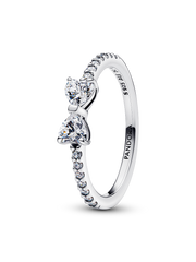 Sparkling Bow Ring - Sterling silver