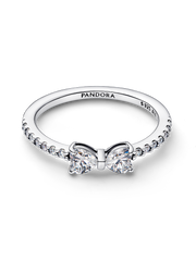 Sparkling Bow Ring - Sterling silver