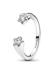 Shooting Stars Open Ring - Sterling silver