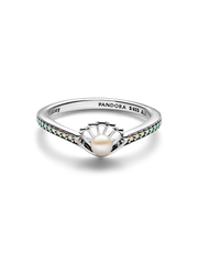 Disney Princess Ariel Shell Treated Freshwater Cultured Pearl Ring - Sterling silver