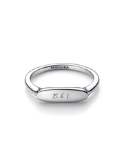 Engravable Bar Ring - Sterling silver
