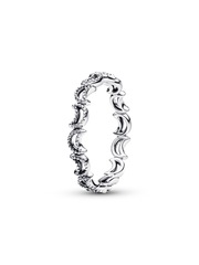 Crescent Moon Ring - Sterling silver